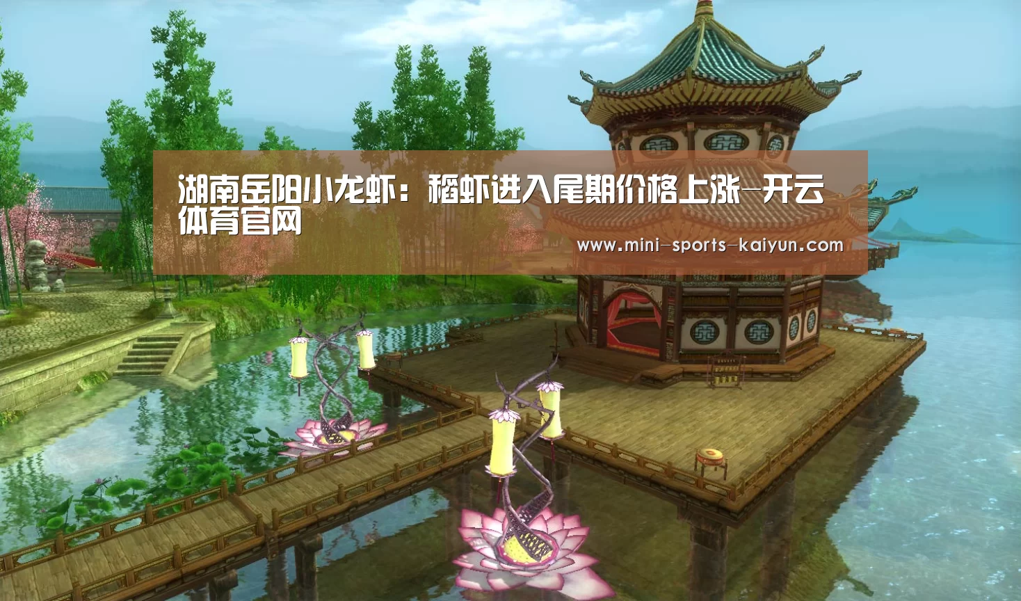 湖南岳阳小龙虾:稻虾进入尾期价格上涨-开云体育官网(图1) 开元棋牌下载